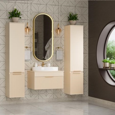 Мебель для ванной комнаты Brevita. Коллекция "Enfida" бежевый
