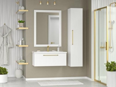 Мебель для ванной комнаты Brevita. Коллекция "Alicante" белая