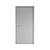 Дверь межкомнатная. Коллекция Эмаль, модель "Геометрия 1". Цвет серый. Фото в интернет-магазине Большой