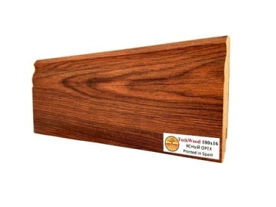 Плинтус МДФ TeckWood Ясный орех 100*16*2150 мм