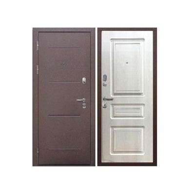 Дверь входная металлическая Дверная биржа Цитадель Толстяк медный антик/белый ясень. Фото в интернет-магазине Большой