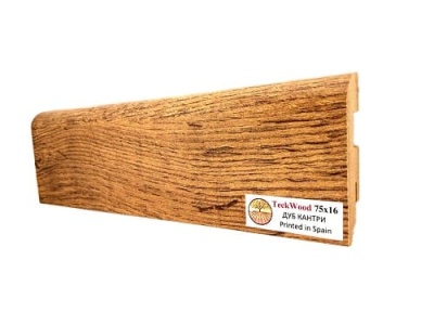 Плинтус МДФ TeckWood Дуб Кантри 75*16*2150 мм