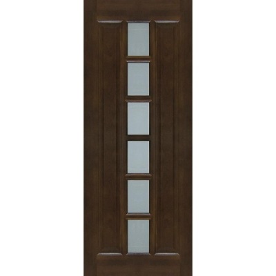 Дверь межкомнатная, остекленная. Модель №11/4. Цвет орех окраска 15%. Фото в интернет-магазине Большой