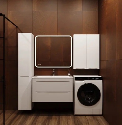 Мебель для ванной комнаты Style Line. Коллекция "Бергамо" белый, подвесной