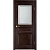 Дверь межкомнатная, остекленная. Модель №5. Цвет венге. Фото в интернет-магазине Большой