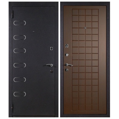 Дверь входная металлическая Бастион СД-10 венге. Фото в интернет-магазине Большой