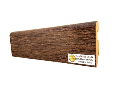 Плинтус МДФ TeckWood Дуб Миллениум 75*16*2150 мм