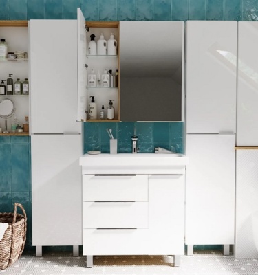 Мебель для ванной комнаты 1 Марка. Коллекция "Gaula" белый