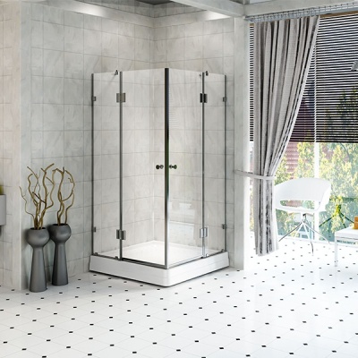 Душевая шторка Radomir к душевому углу Санрайз" (квадратный поддон)