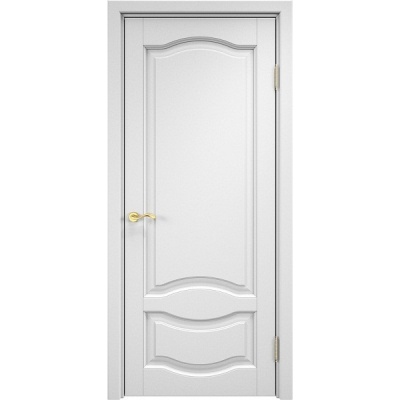 Дверь межкомнатная. Модель ОЛ-33. Белая эмаль. Фото в интернет-магазине Большой