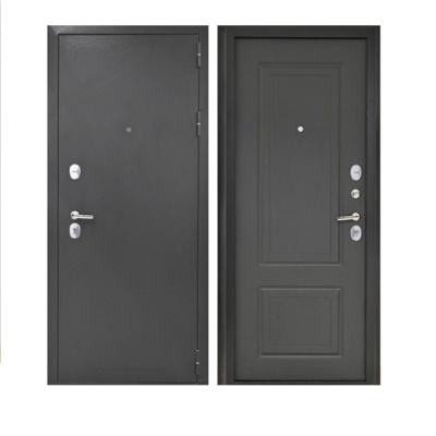 Дверь входная металлическая Дверьберг Стайл Т-90 букле черный/ясень графит. Фото в интернет-магазине Большой