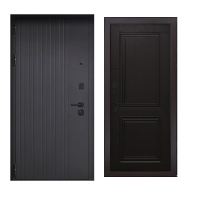 Дверь входная металлическая Дверьберг Стайл Т90/дуб шоколад К3. Фото в интернет-магазине Большой