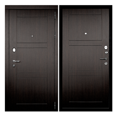 Дверь входная металлическая Дверной Континент Тепломакс венге. Фото в интернет-магазине Большой