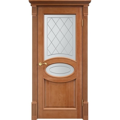 Дверь межкомнатная, остекленная. Модель №26. Цвет орех окраска 10%. Фото в интернет-магазине Большой