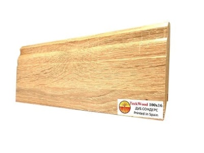 Плинтус МДФ TeckWood Дуб Сондерс 100*16*2150 мм