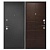 Дверь входная металлическая Дверной Континент Рубикон 2 Венге. Фото в интернет-магазине Большой