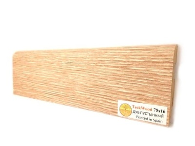 Плинтус МДФ TeckWood Дуб Пустынный 75*16*2150 мм
