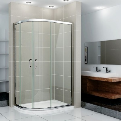 Душевой уголок ассиметричный RGW Серия Classik CL-61 стекло прозрачное