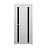 Дверь межкомнатная. Коллекция Мегаполис, модель "Рига" (стекло черное), экошпон. Цвет дуб нордик. Фото в интернет-магазине Большой