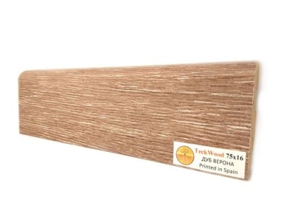Плинтус МДФ TeckWood Дуб Верона 75*16*2150 мм