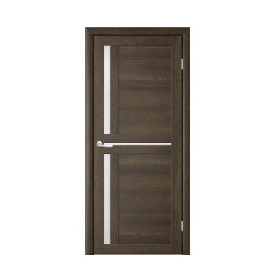 Дверь межкомнатная. Коллекция Trend Doors, модель "Тренд 5" (стекло мателюкс), EcoTex. Цвет дуб оксфорд. Фото в интернет-магазине Большой