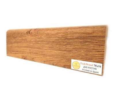 Плинтус МДФ TeckWood Дуб Рустик 75*16*2150 мм