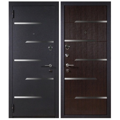 Дверь входная металлическая Бастион СД-8 венге. Фото в интернет-магазине Большой