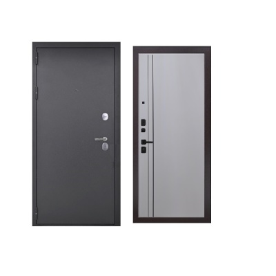 Дверь входная металлическая Дверьберг Классик S/велютто ферро К7. Фото в интернет-магазине Большой