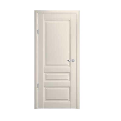 Дверь межкомнатная. Коллекция Галерея, модель "Эрмитаж 2", Viny. Цвет ваниль. Фото в интернет-магазине Большой