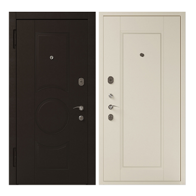 Дверь входная металлическая Бастион СД-33 топленое молоко. Фото в интернет-магазине Большой