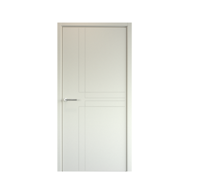 Дверь межкомнатная. Коллекция Эмаль, модель "Геометрия 3". Цвет латте. Фото в интернет-магазине Большой