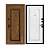 Дверь входная металлическая МетаЛюкс  GrandWood М411/17. Фото в интернет-магазине Большой