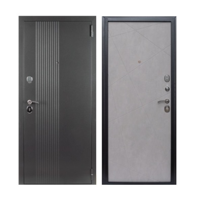 Дверь входная металлическая Дверьберг Алтай серебро. Фото в интернет-магазине Большой